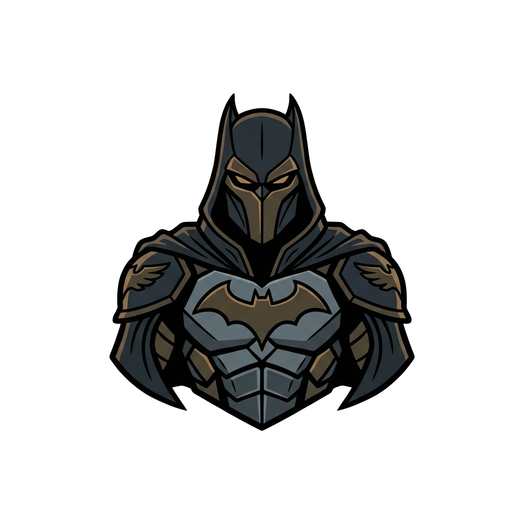 Artwork generated from 'dark knight dark vigilante knight mug'