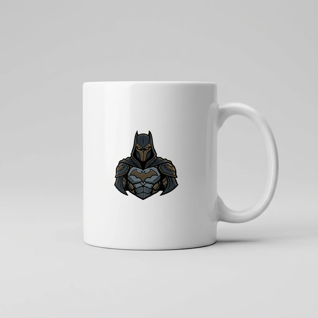 Dark Knight Vigilante Mug, Product, White