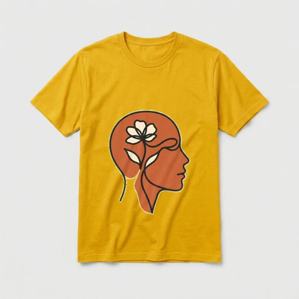 Minimalist Line Art, Product, Yellow