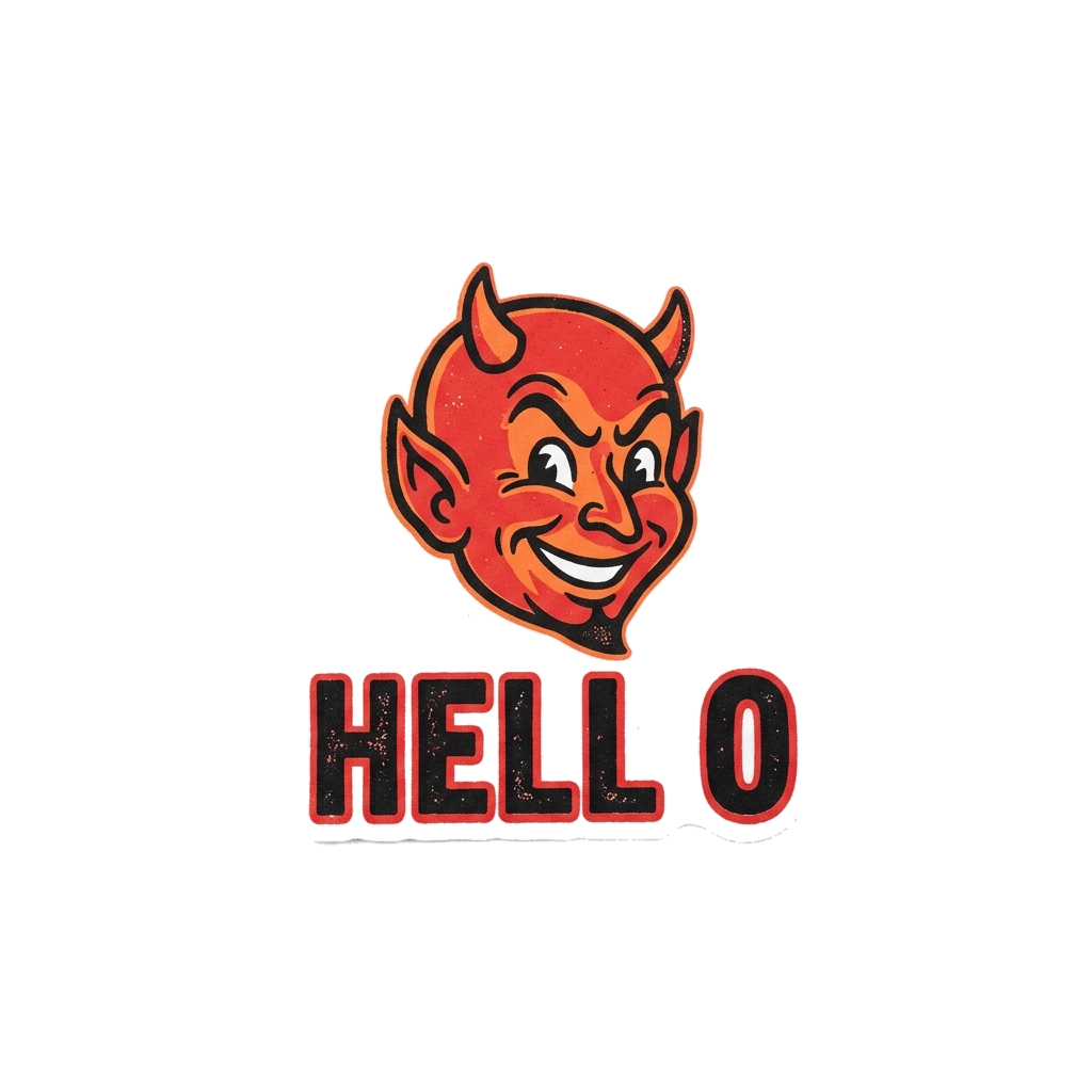Artwork generated from 'Hell O t-shir'