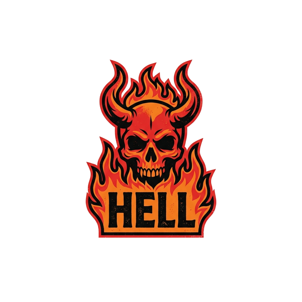 Artwork generated from 'hell mousepad'