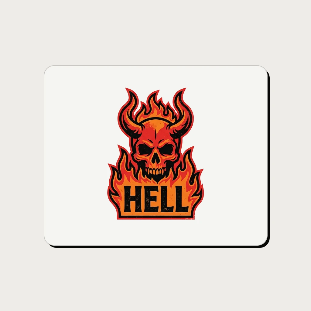Hell Mousepad, Product, Black