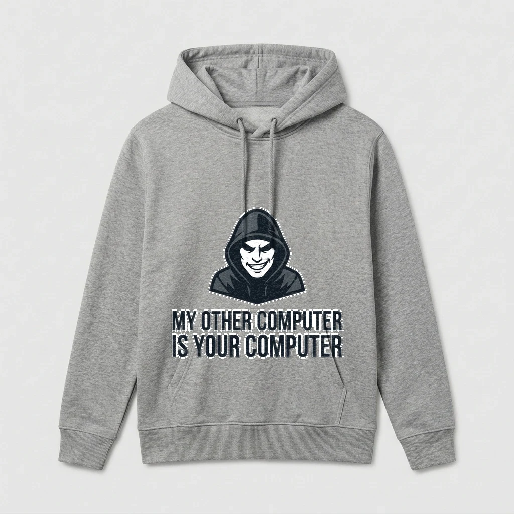 Hoodie That Says "my Other Computer, Product, Athletic Heather