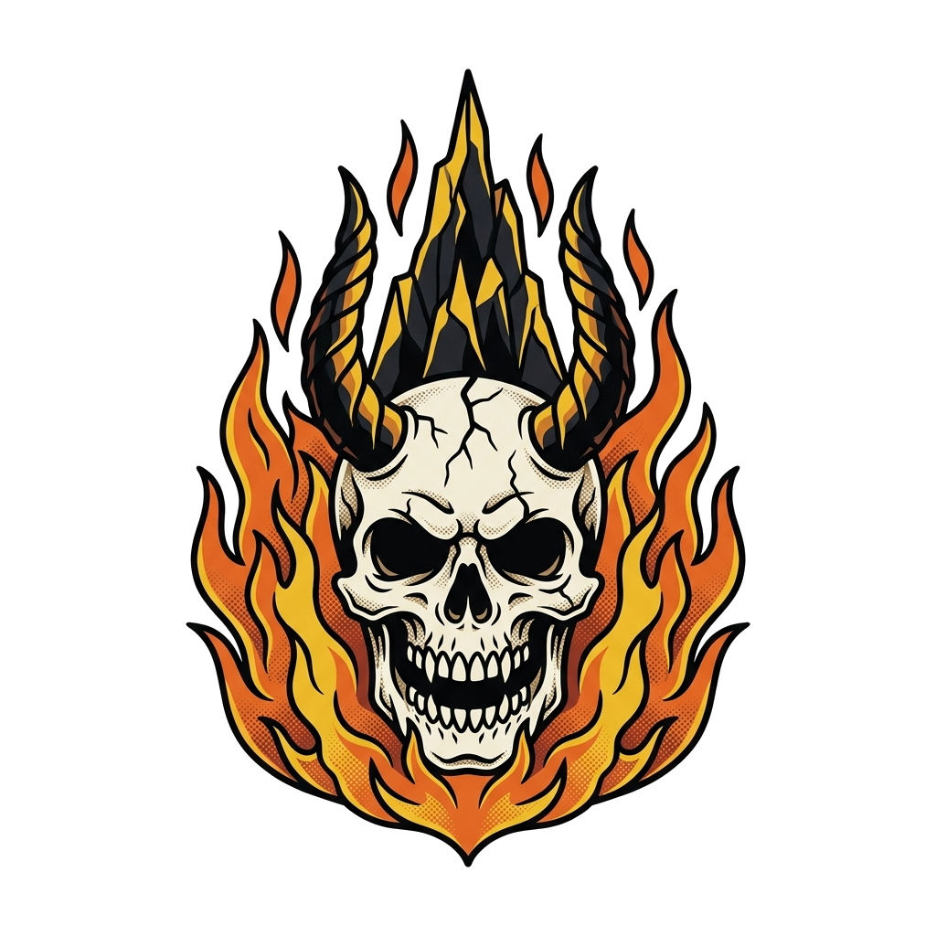 Artwork generated from 'hell mousepad'