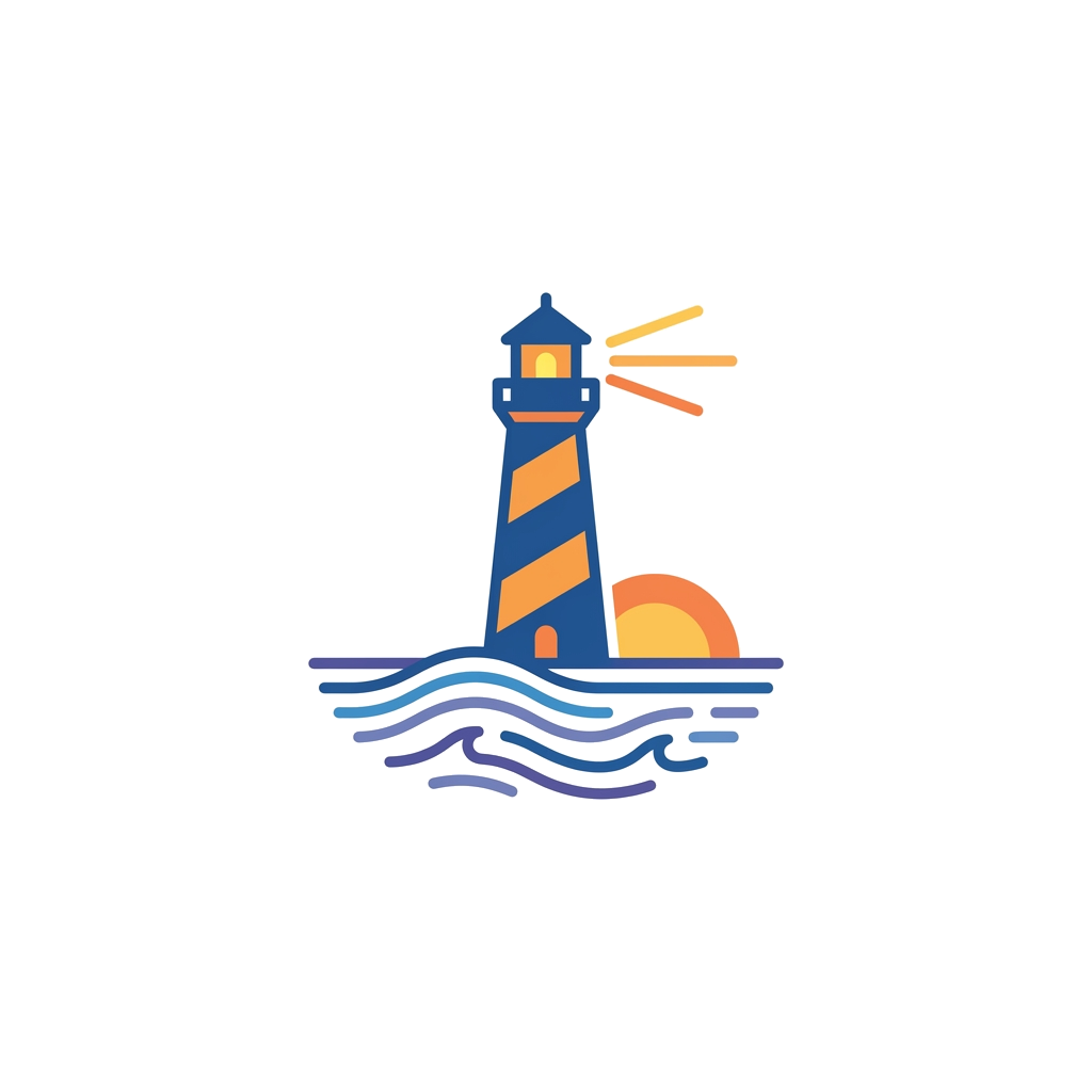 Artwork generated from 'minimal lighthouse at dawn'