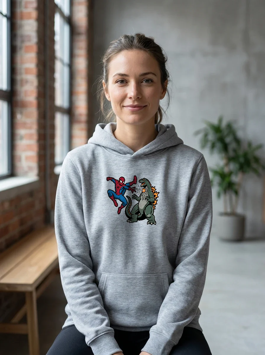 P Masked Web Slinging Hero, Worn, Athletic Heather