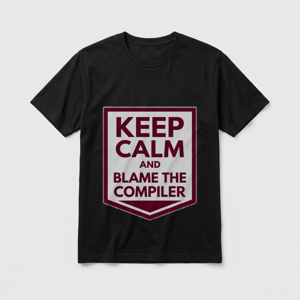 Tee That Says "keep Calm, Product, Asphalt
