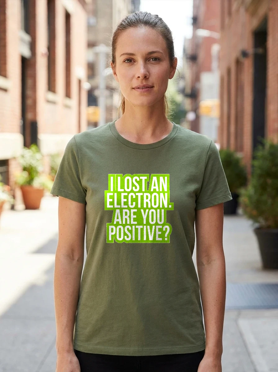Tee That Says "i Lost, Worn, Olive