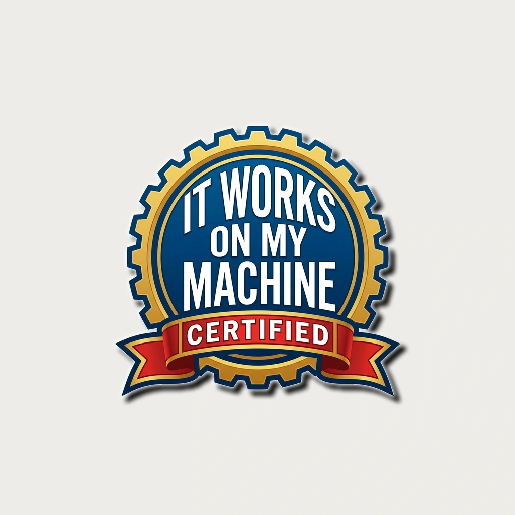 Sticker That Says "it Works, Product, White