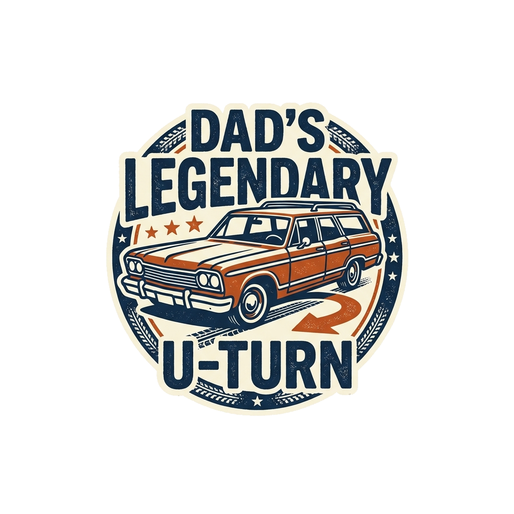 Artwork generated from 'dad's legendary u-turn'