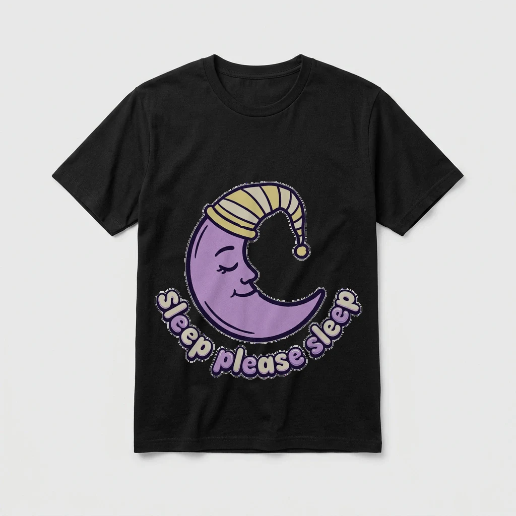 Sleep Please T-shir Black, Product, Black Heather