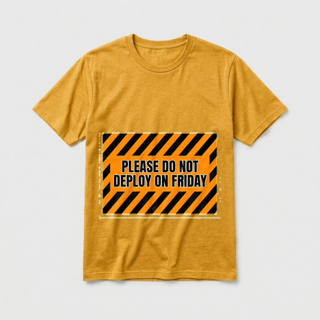 Tee That Says "please Do Not, Product, Heather Yellow Gold