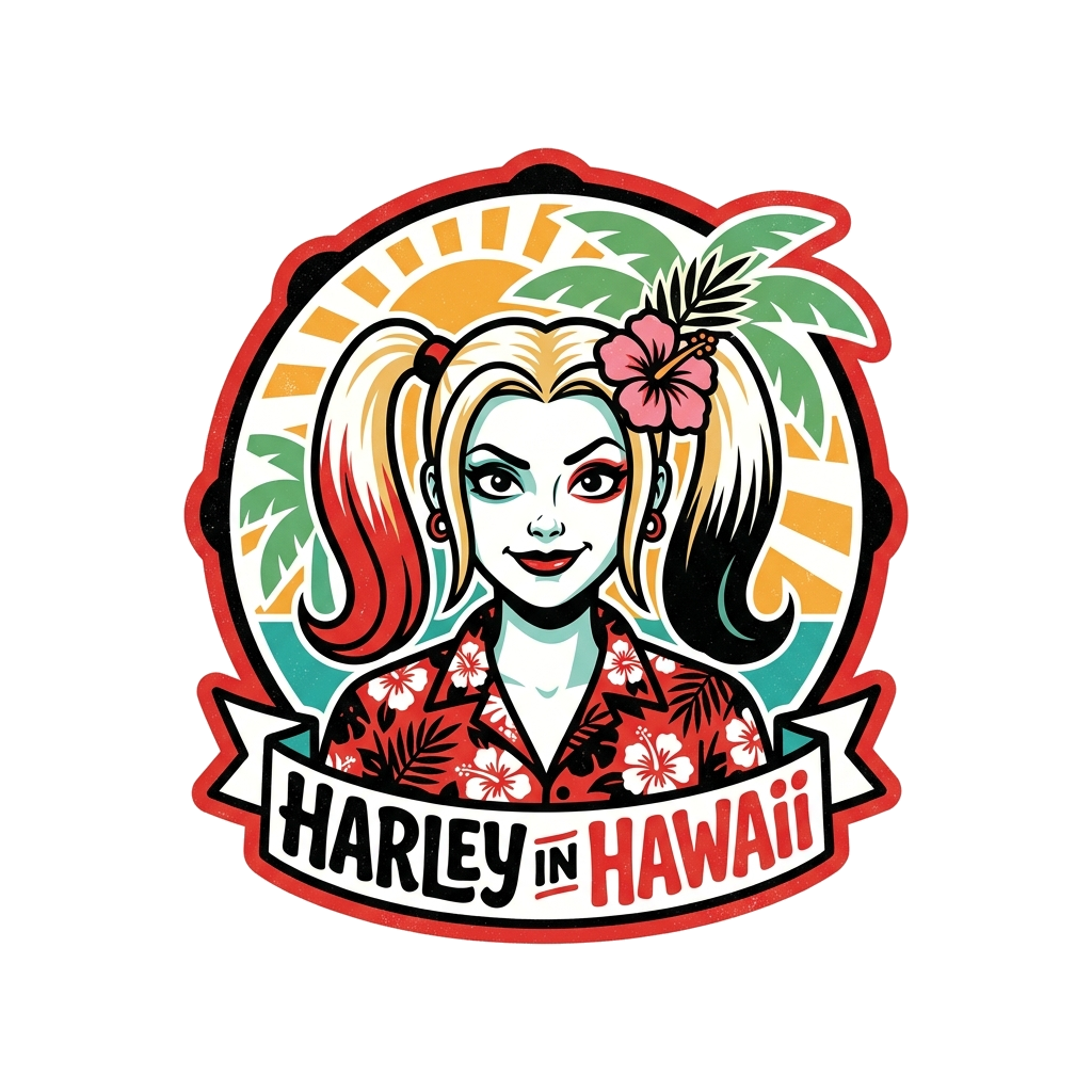 Artwork generated from 'Harley in hawaii'