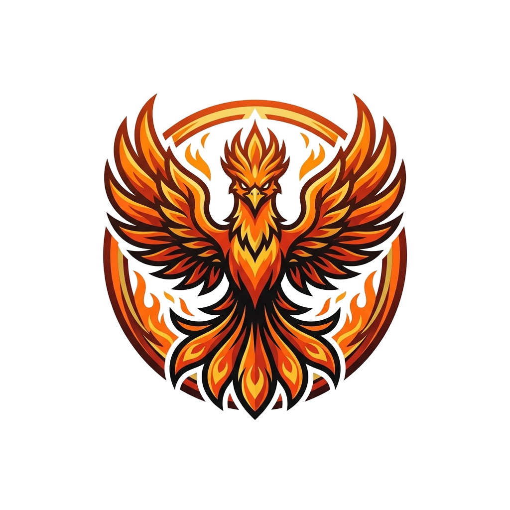Artwork generated from 'phoenix rising on the back'