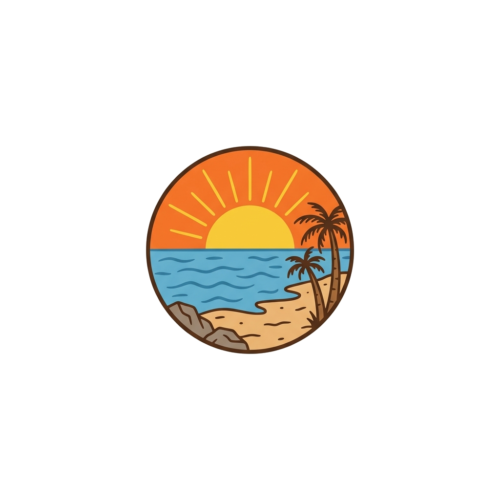 Artwork generated from 'sunset on the beach'
