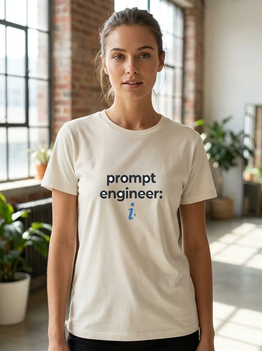 Tee That Says "prompt Engineer:, Worn, Ash