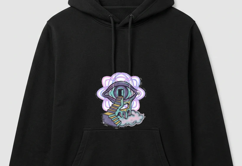 Artwork generated from 'dreamcore liminal hoodie'