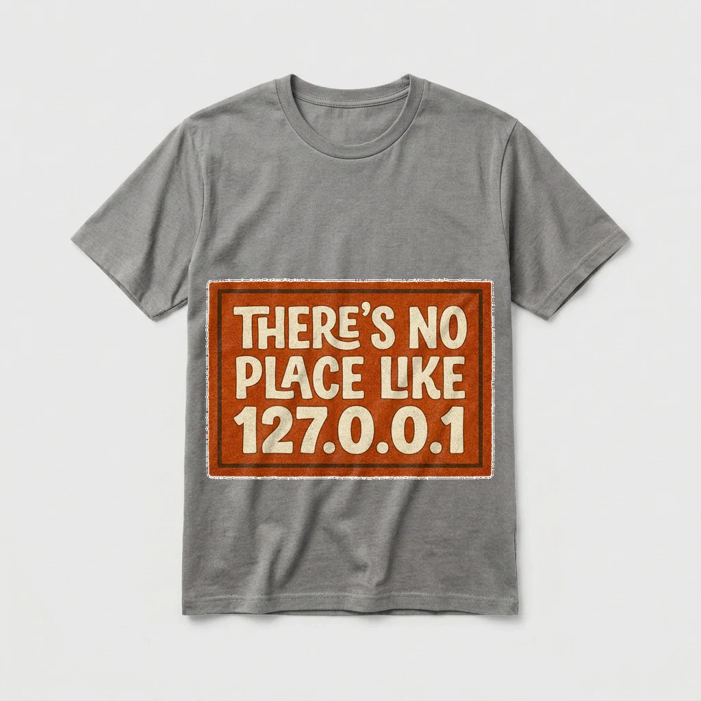 Tee That Says "there's No Place, Product, Ash