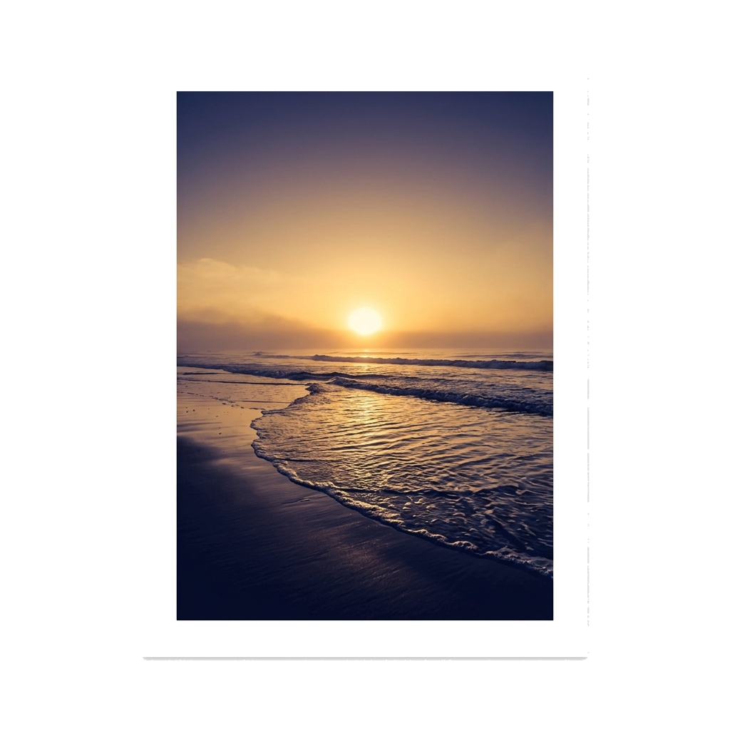 Artwork generated from 'sunset on the beach'