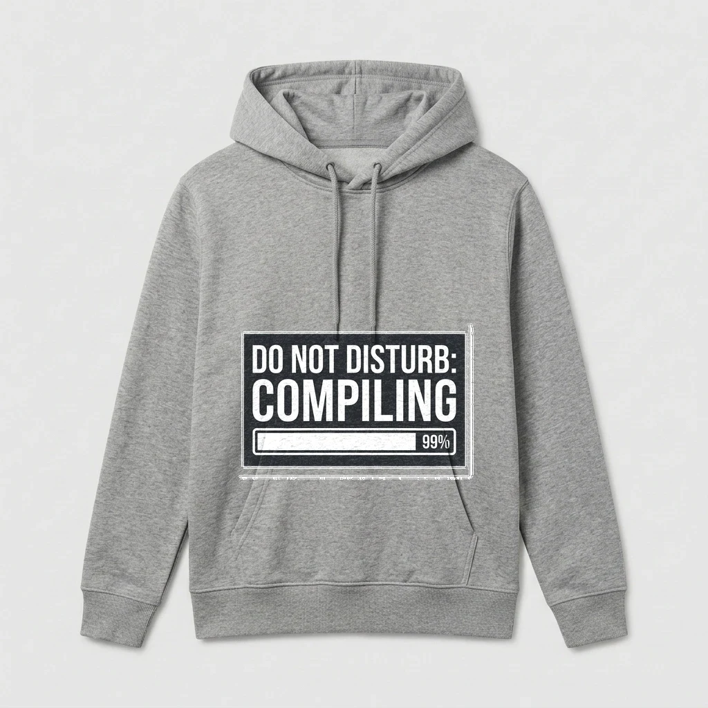 Hoodie That Says "do Not Disturb:, Product, Athletic Heather