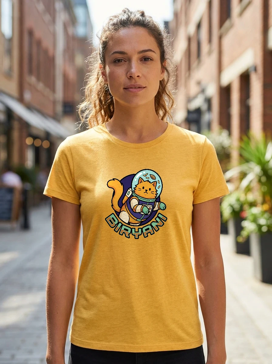 Cat Named Biryani, Astronaut, Worn, Heather Yellow Gold