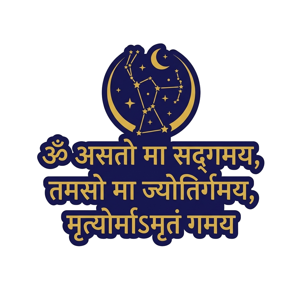 Artwork generated from 'sanskrit shlok with celestial sign'