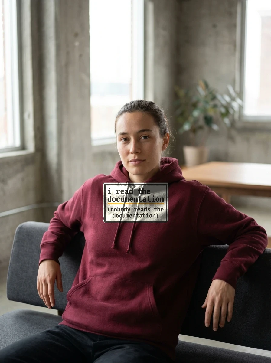Hoodie That Says "i Read, Worn, Maroon