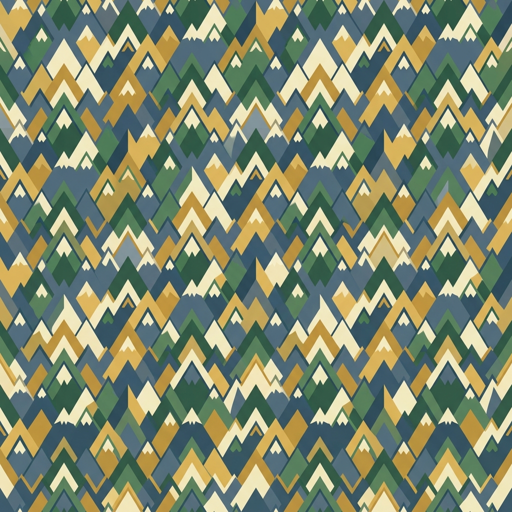 Artwork generated from 'all-over chevron mountain range pattern tshirt'