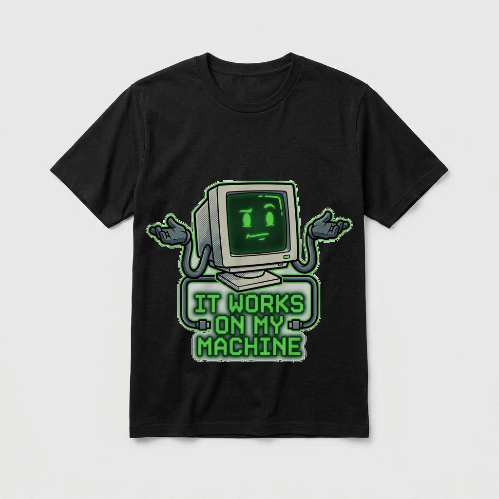 Tee That Says "it Works, Product, Black Heather