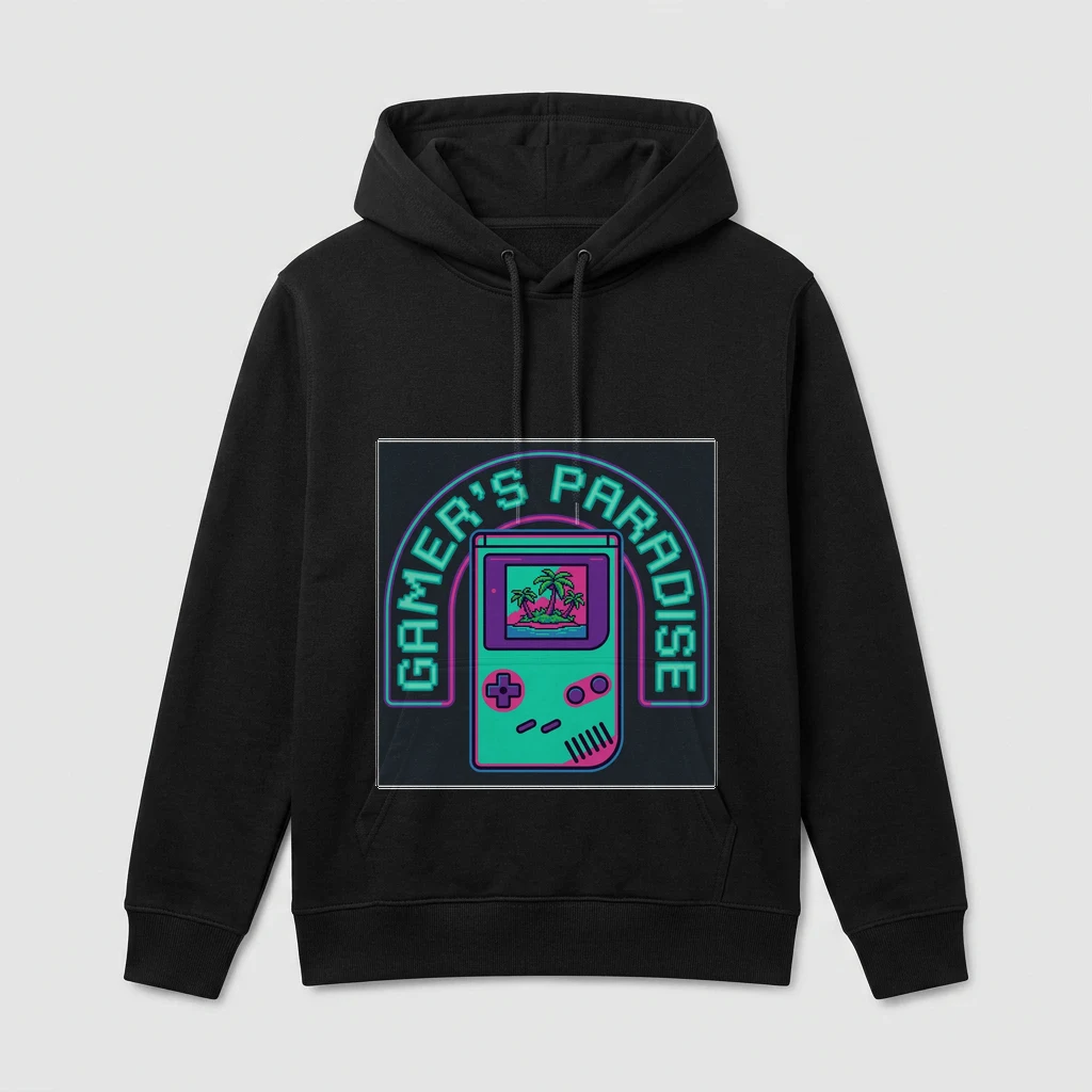 Gamer's Paradise Hoodie, Product, Black