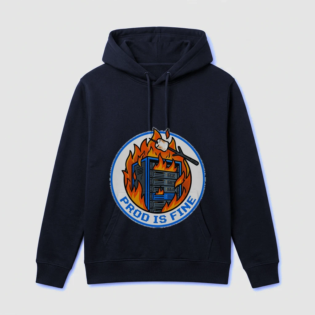 Developer Meme Hoodie, Product, Navy