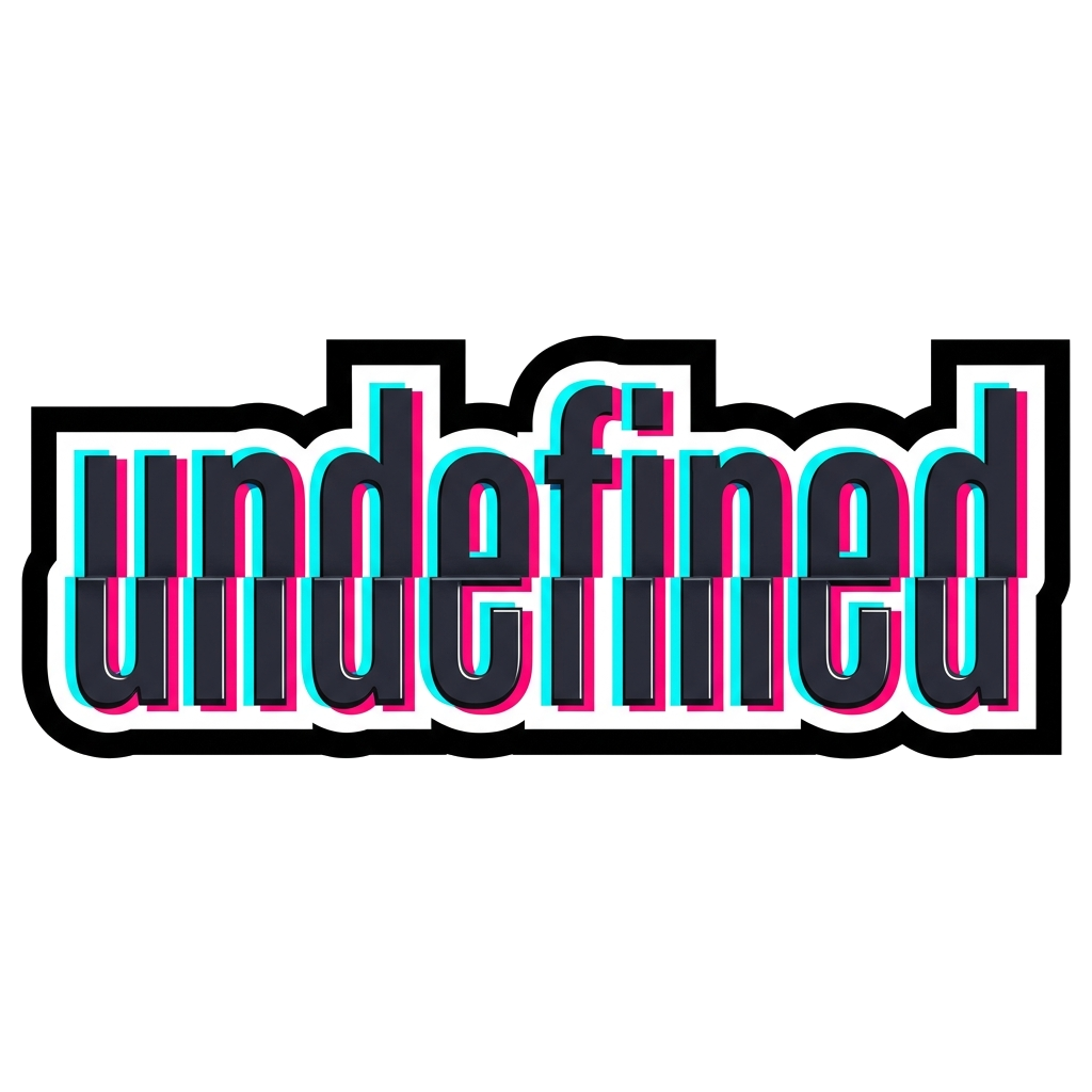 Artwork generated from 'sticker that says "undefined" glitchy letters'