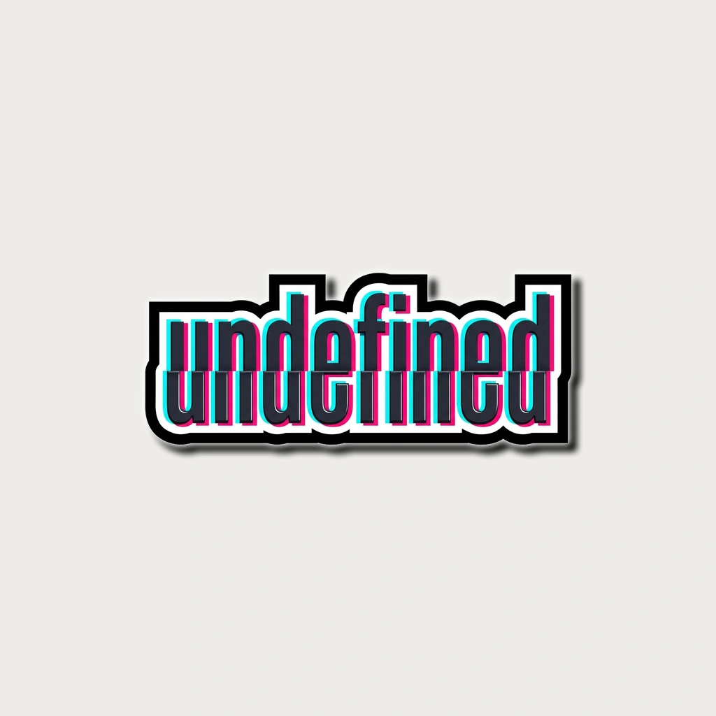Sticker That Says "Undefined", Product, White