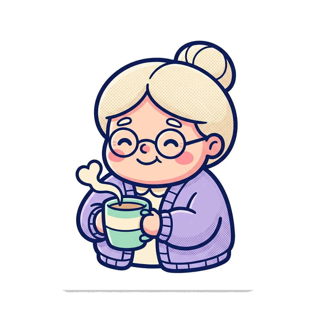 Artwork generated from 'turn my grandma into a cute hoodie'