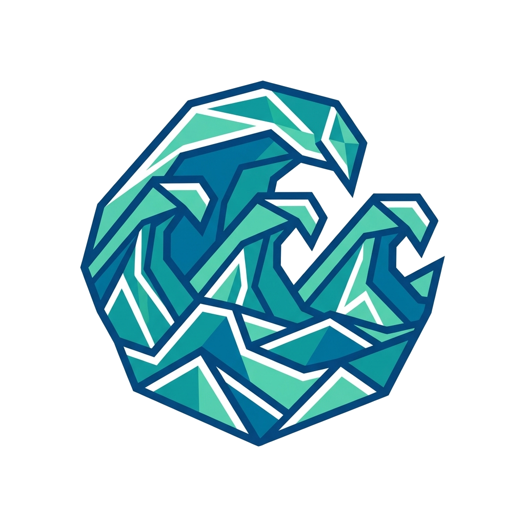 Artwork generated from 'geometric waves'