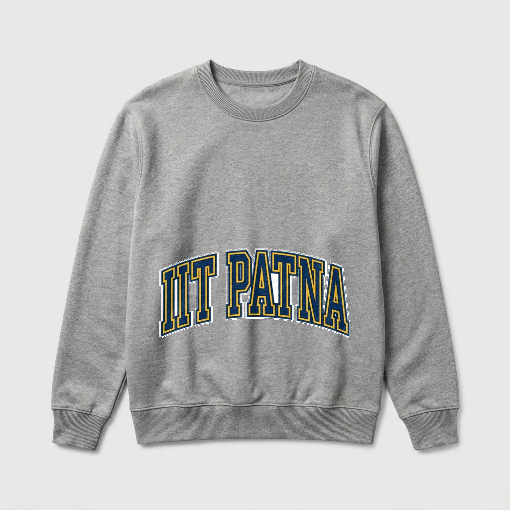Embroidered Iit Patna Sweatshirt, Product, Athletic Heather