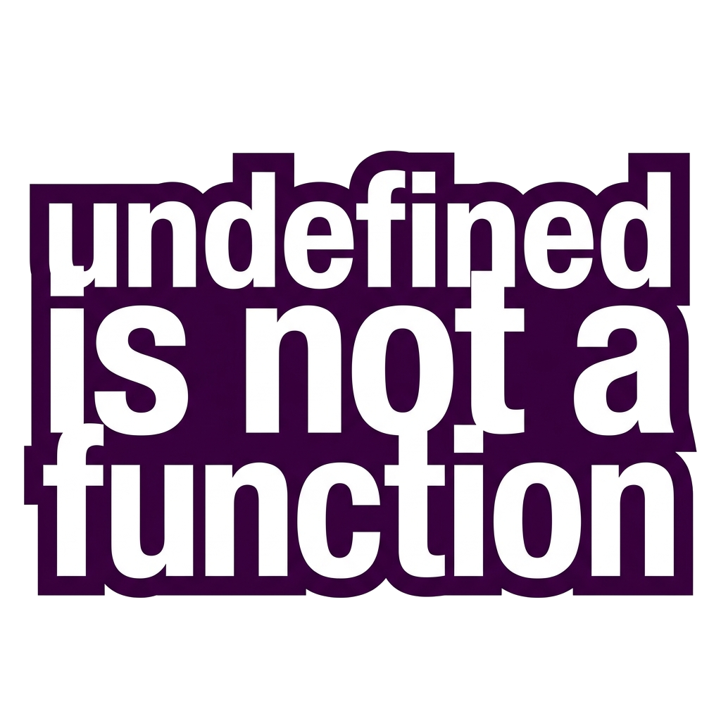 Artwork generated from 'tee that says "undefined is not a function" on deep purple'