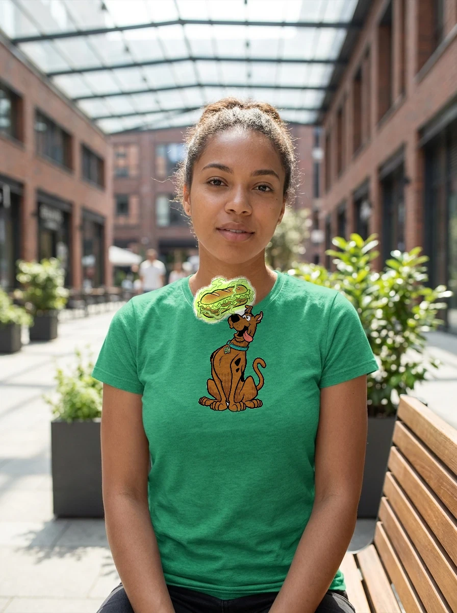Scooby Doo Tshirt, Worn, Heather Emerald