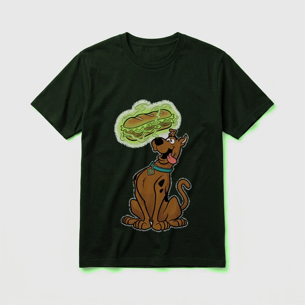Scooby Doo Tshirt, Product, Heather Emerald