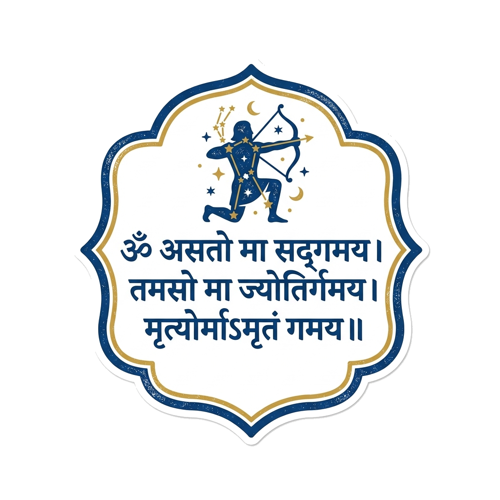 Artwork generated from 'sanskrit shlok with celestial sign'