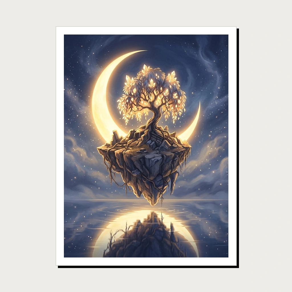 Dream Landscape Poster, Product, Paper