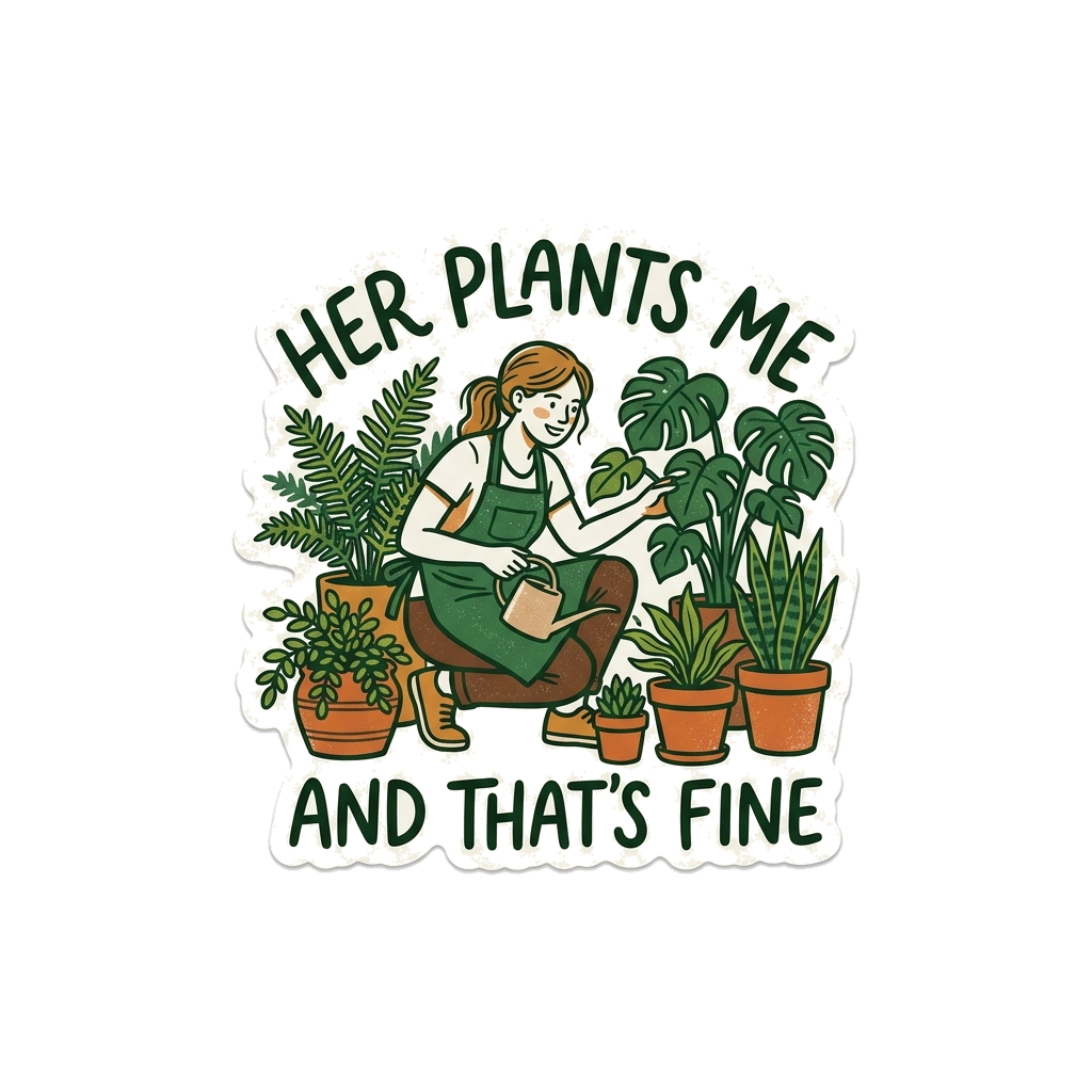 Artwork generated from 'her plants > me, and that's fine'