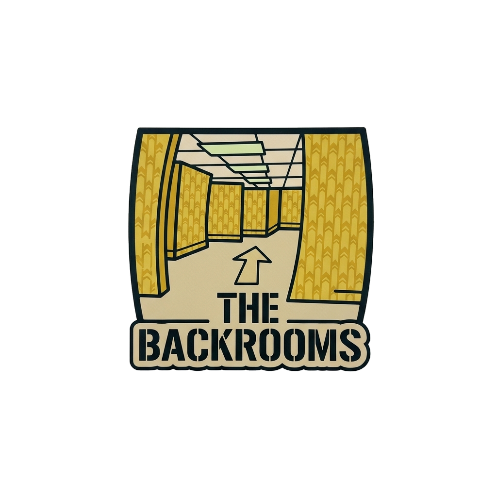 Artwork generated from 'backrooms sticker'