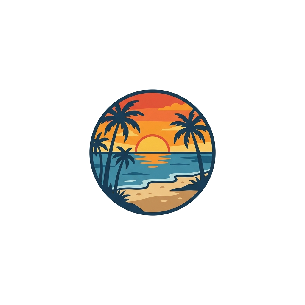 Artwork generated from 'sunset on the beach'