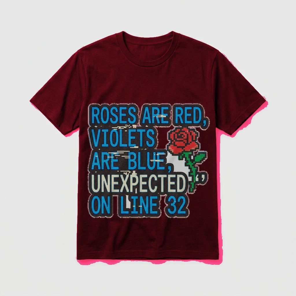 Tee That Says "roses Are Red,, Product, Cardinal