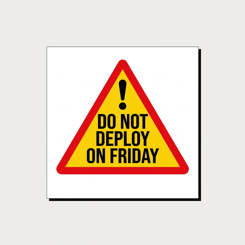 Sticker That Says "do Not Deploy, Product, White