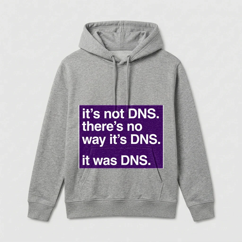 Hoodie That Says "it's Not Dns., Product, Athletic Heather