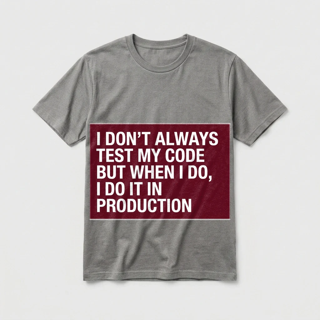 Tee That Says "i Don't Always, Product, Ash
