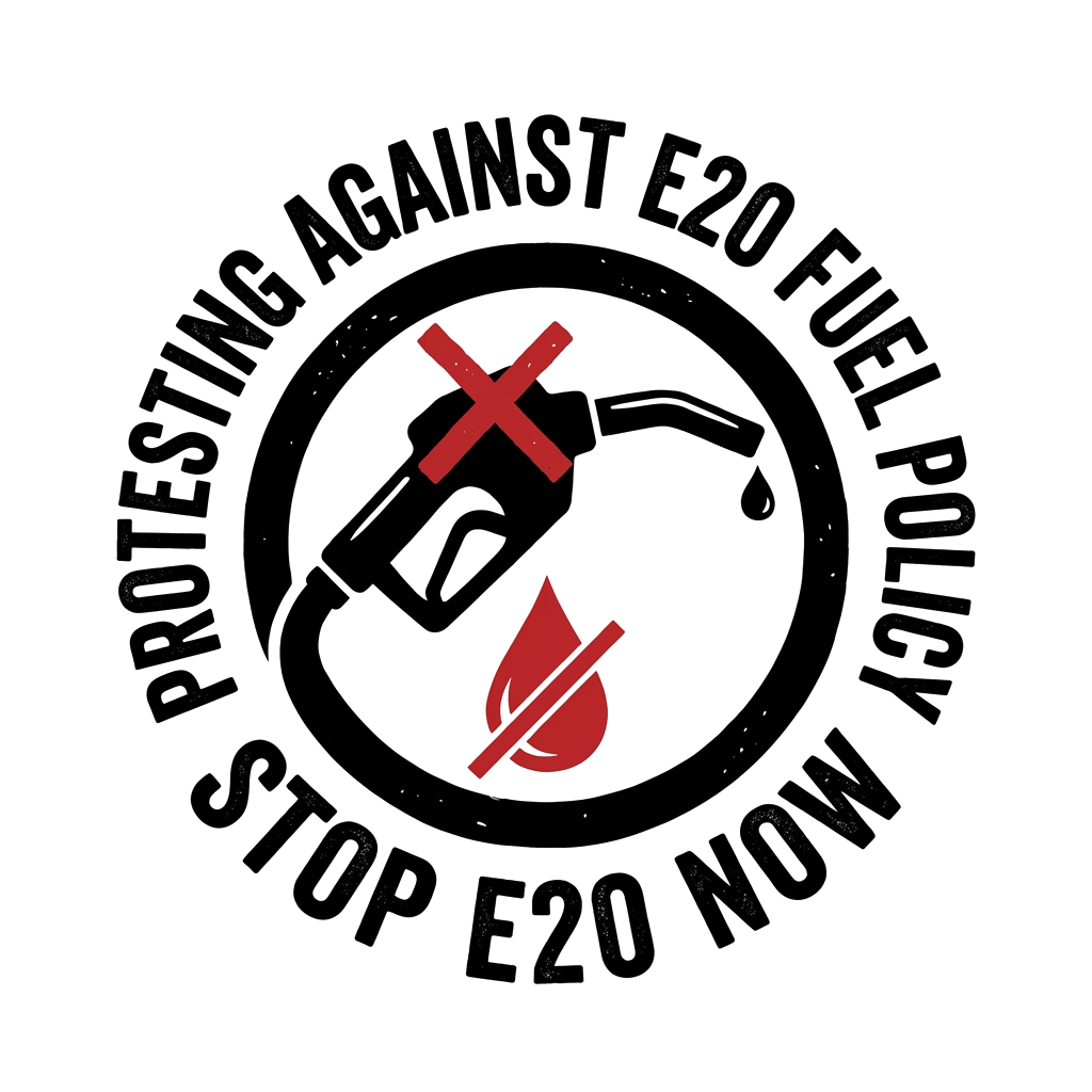 Artwork generated from 'I am protesting Against E20 Fuel policy'
