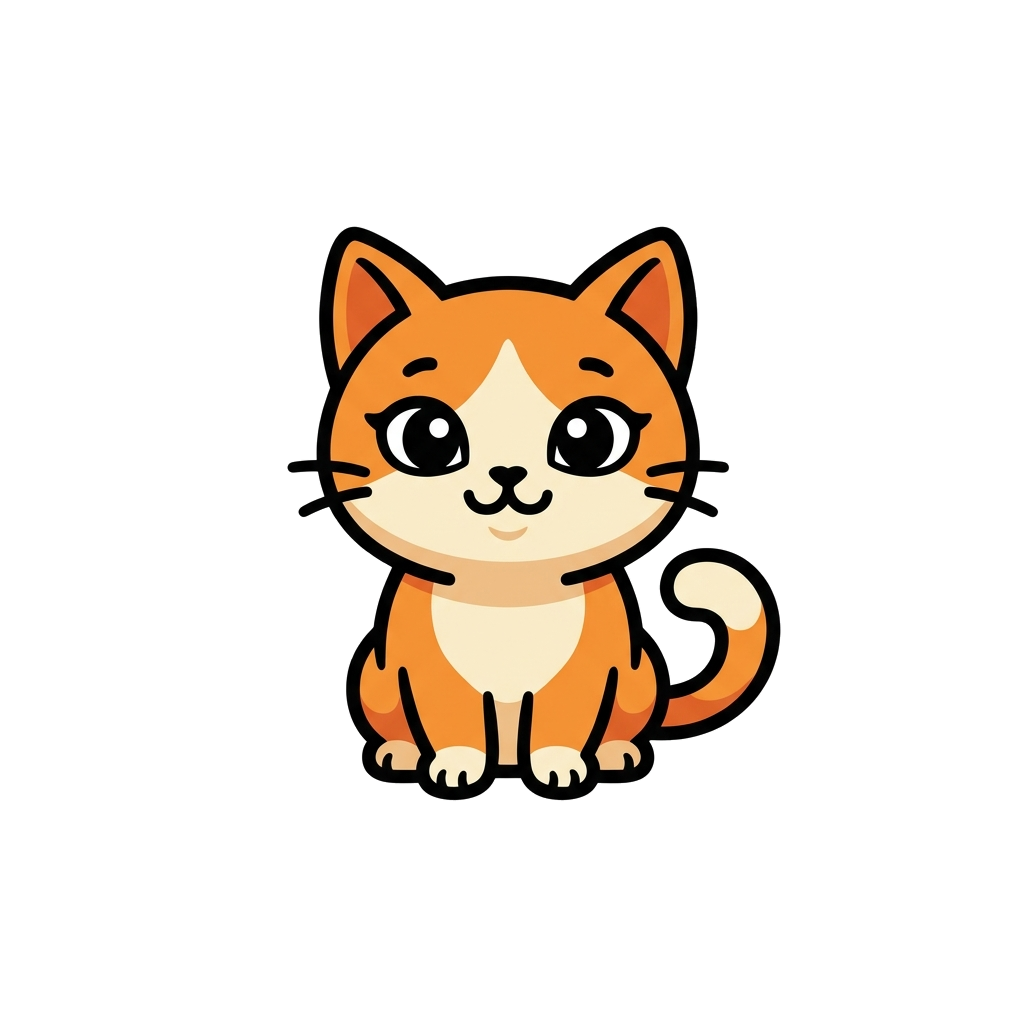 Cute Cat Tshirt — artwork